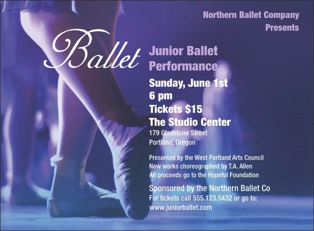 Ballet Invitation