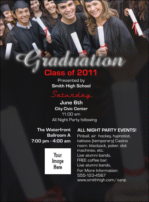 Graduation Diploma Invitation Logo