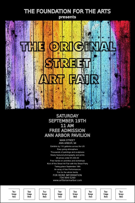 Art Fair Poster with Image Upload Product Front