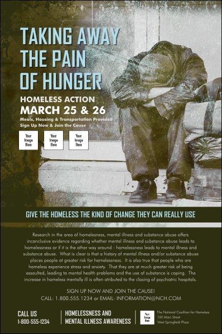 Homeless & Hungry Poster Product Front