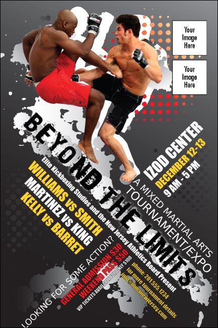 MMA Frontkick Poster Product Front