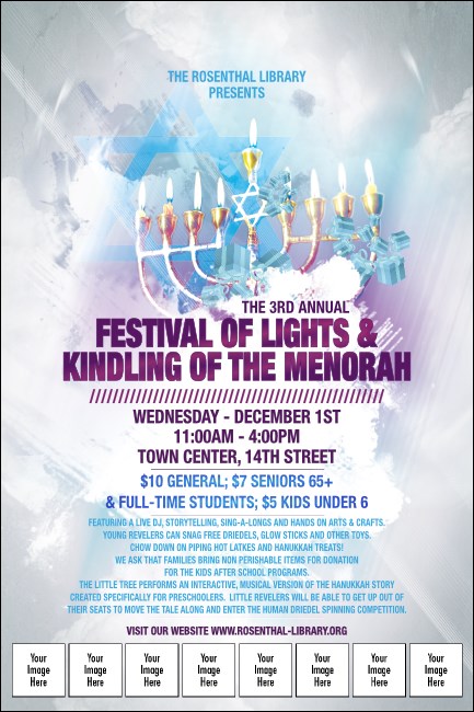 Hanukkah Abstract Poster