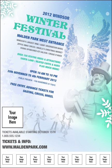 Winter Festival Logo Poster