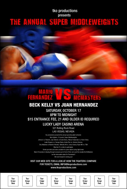 Boxing poster Product Front