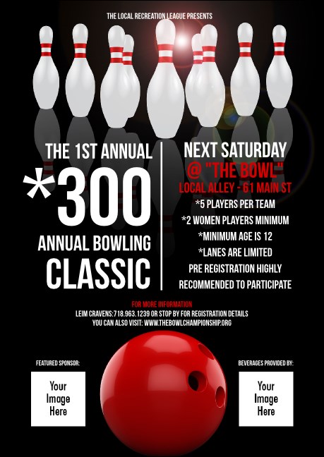 Bowling Classic Postcard