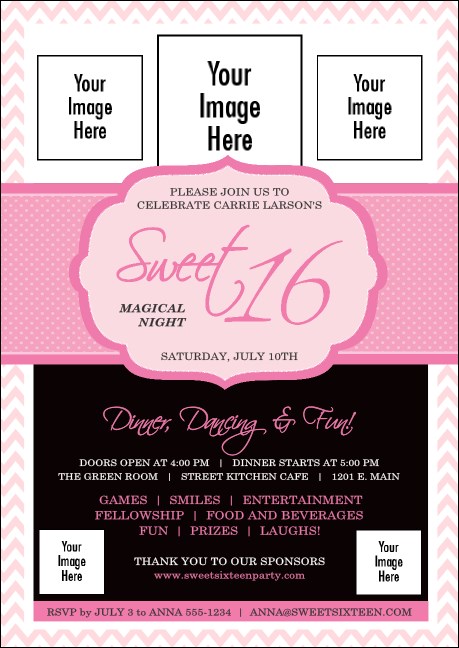 Sweet 16 Postcard Product Front