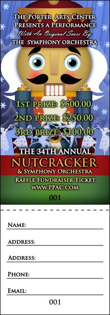 Nutcracker Ballet Raffle Ticket