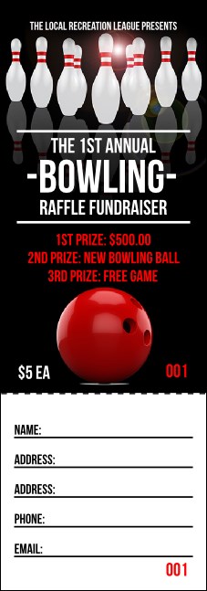 Bowling Classic Raffle Ticket