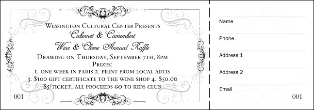 Black Tie Gala Raffle Ticket