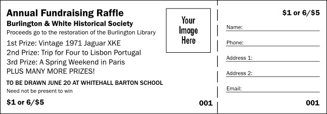 B&W Logo Raffle Ticket 001