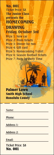 Hawaii Raffle Ticket