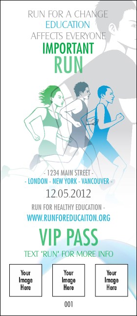 Run for a Cause Blue & Green VIP Pass