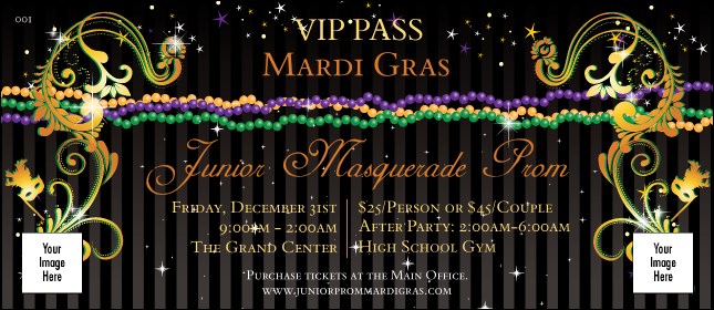 Mardi Gras Beads VIP Pass