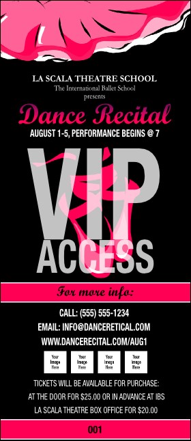 Dance Recital VIP Pass
