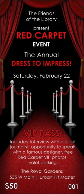 Red Carpet VIP Pass