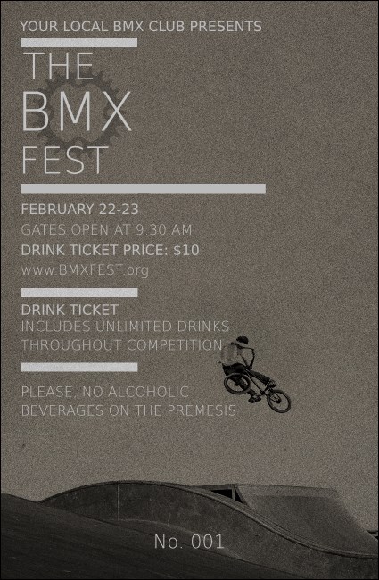 BMX Drink Ticket