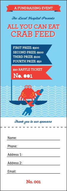 Crab Feed Raffle Ticket