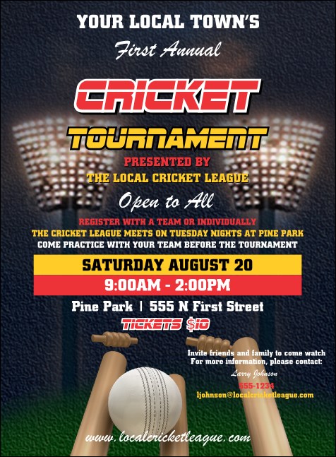 Cricket 2 Invitation