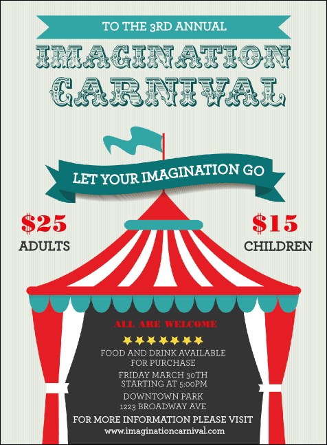 Carnival Monkey Invitation Product Front