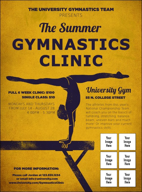 Gymnastics Flyer Product Front