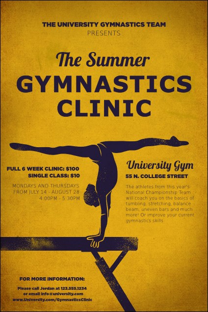 Gymnastics Poster Product Front