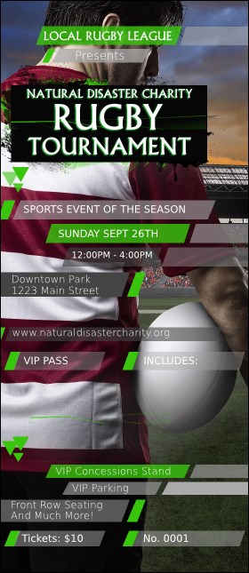 Rugby Stadium VIP Pass Product Front