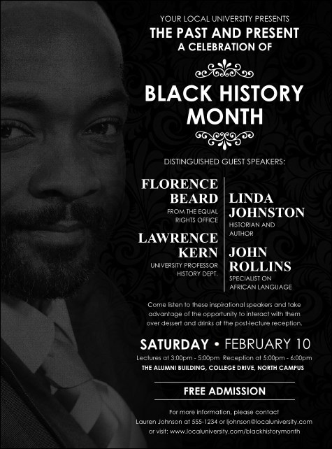 Black History Month Flyer Product Front