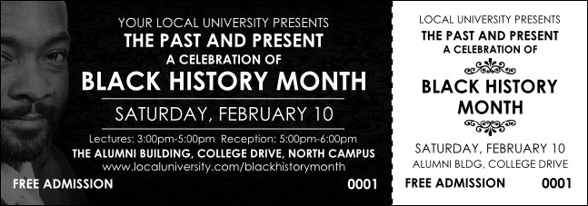 Black History Month Event Ticket Product Front