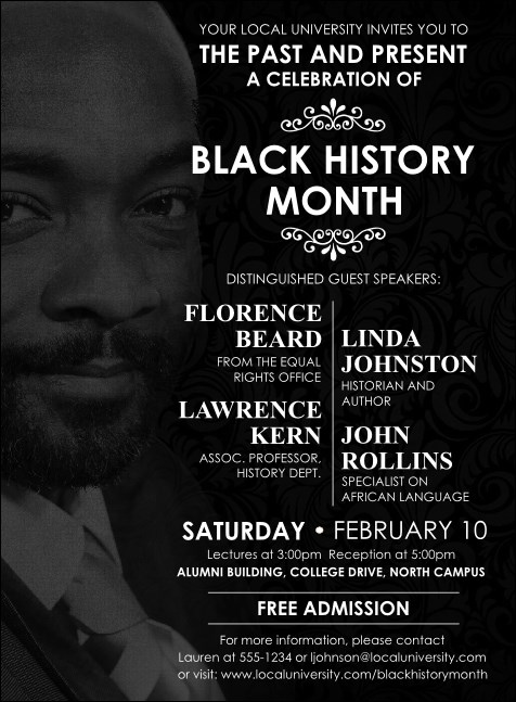 Black History Month Invitation