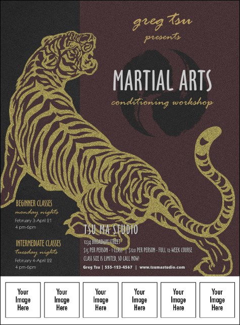 Martial Arts Logo Flyer Product Front