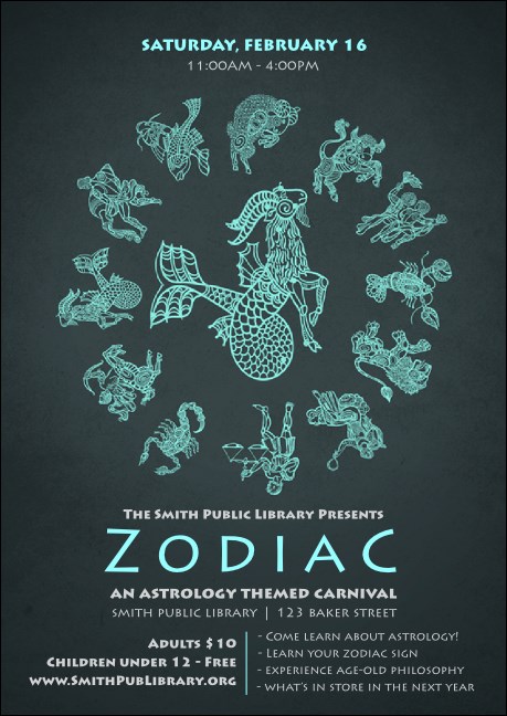 Zodiac Postcard