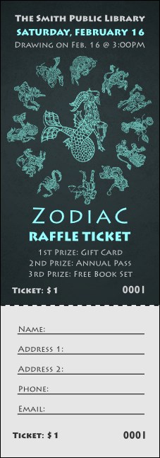 Zodiac Raffle Ticket