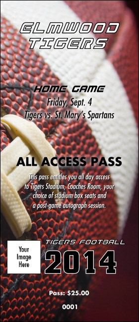 American Football Schedule VIP Pass