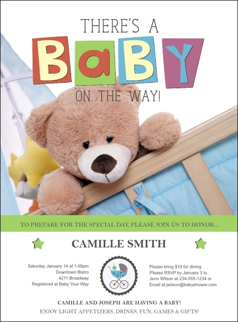 Baby Shower Teddy Flyer