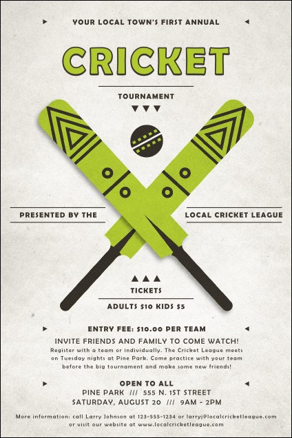 Cricket Poster