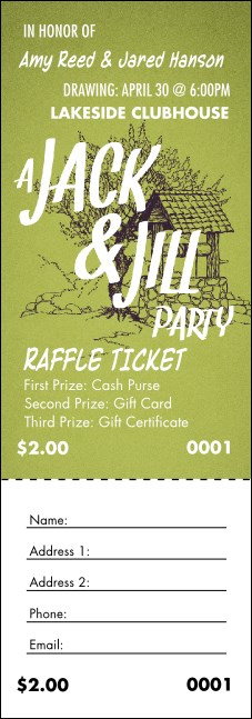 Jack and Jill 2 Raffle Ticket