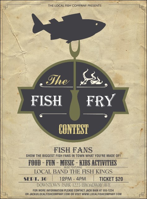 Fish Fry Flyer Product Front