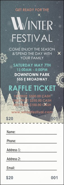 Winter Raffle Ticket