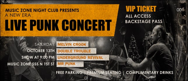 Punk Rock VIP Pass