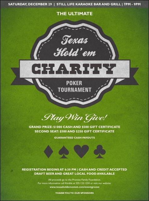 Texas Hold 'Em Flyer Product Front