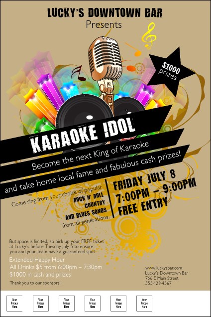 Karaoke Logo Poster