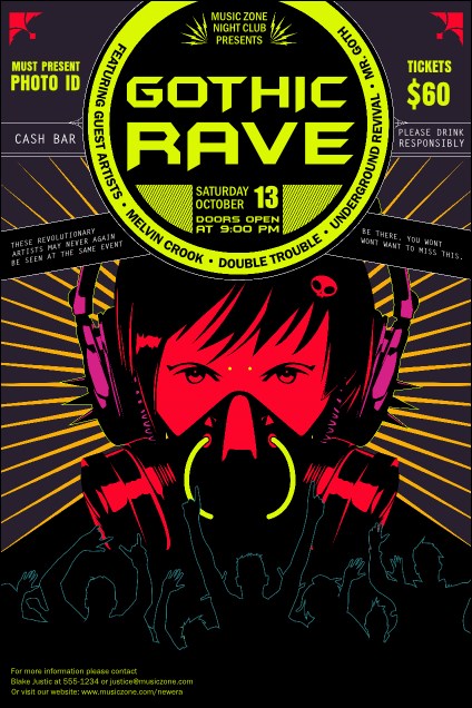 Goth Rave Poster