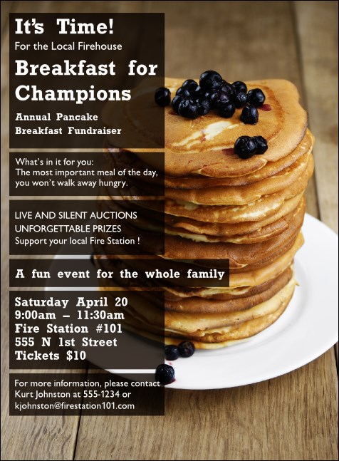Pancake Breakfast Invitation Product Front
