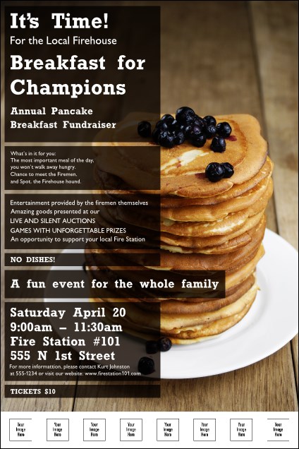 Pancake Breakfast Logo Poster