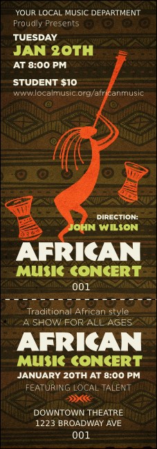 African Music Event Ticket
