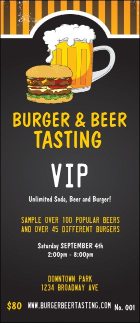 Burgers and Beer VIP Pass