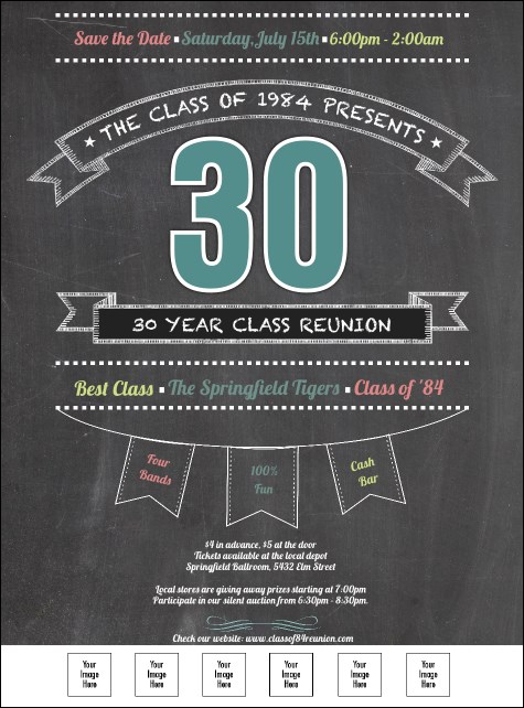 Class Reunion Logo Flyer