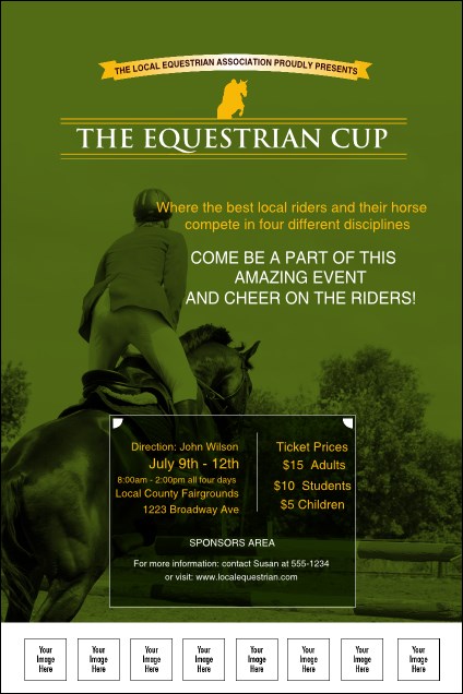 Equestrian Logo Poster Product Front