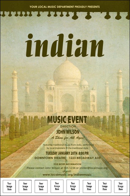 Indian Music Logo Poster Product Front
