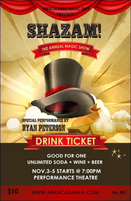 Magic Show Drink Ticket